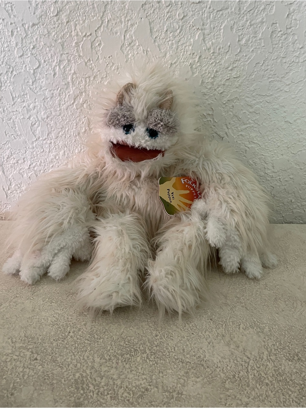Folkmanis® Set of 2 Hand Puppets - Yeti Monster and Funny Bird - Picture 7 of 8